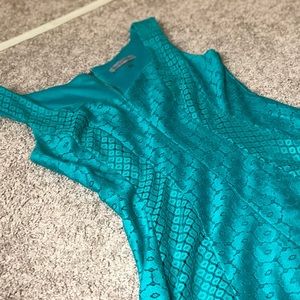 👗 Beautiful teal aqua lace dress 👗
